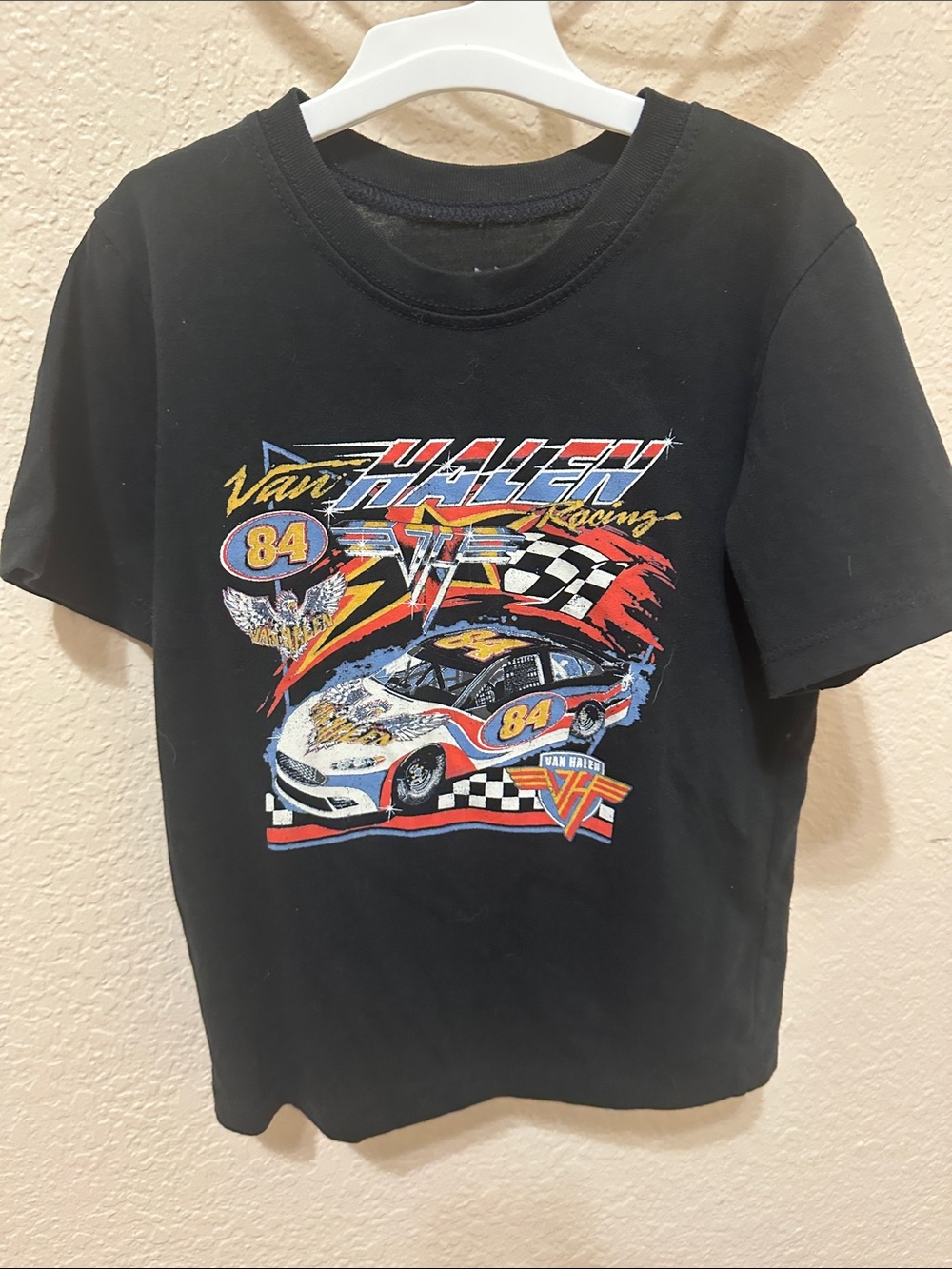 Kids' Black Van Halen Racing Graphic Tee